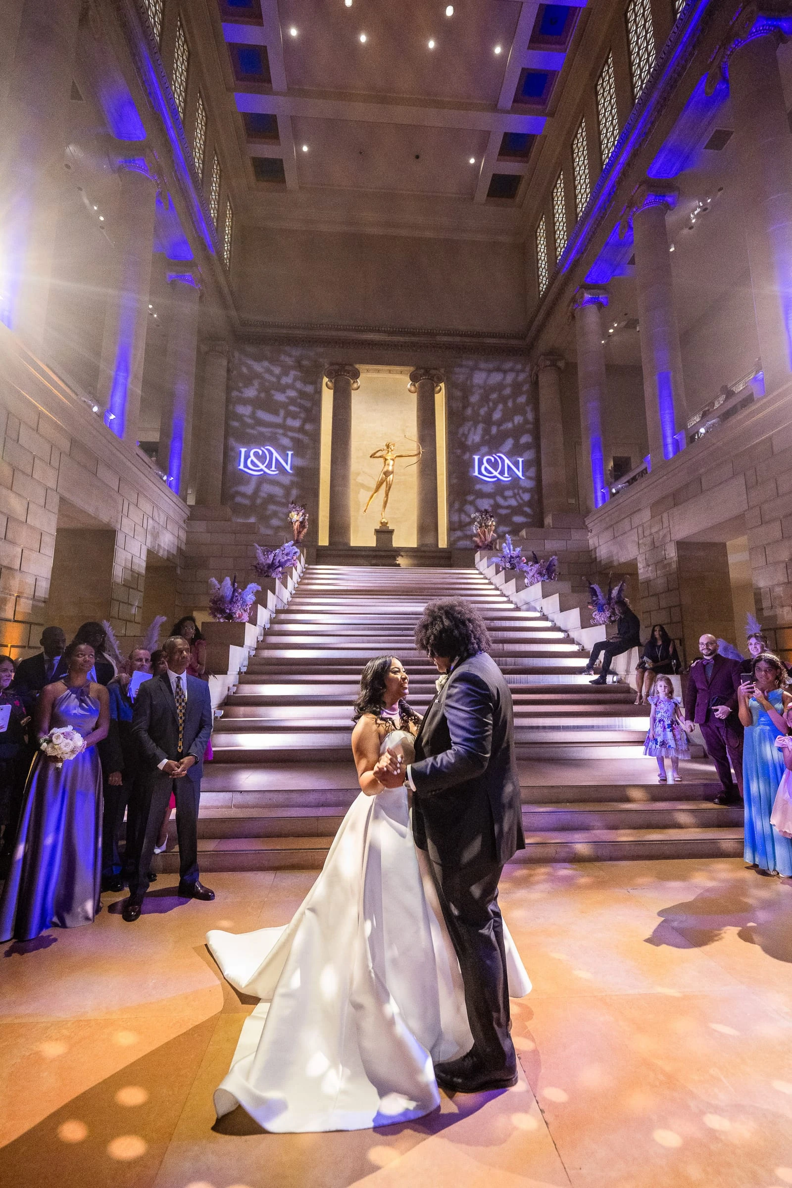 The first dance seen from above in the great hall — Philadelphia Museum of Art, Philadelphia